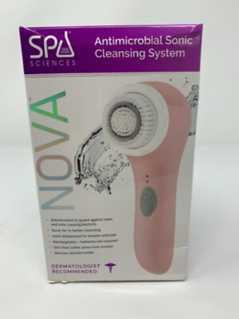 NIB NOVA Antimicrobial Sonic Cleansing System - Pink